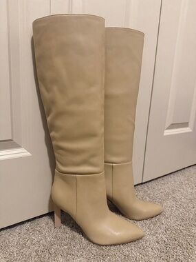 Nine West Eardy Pointed Toe Knee High Boots NIB